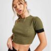 Rib Tape Crop T-Shirt