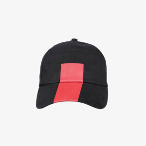 Men Black & Red Printed Cap