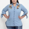 Blue Regular Fit Solid Casual Shirt