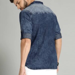 Blue Regular Fit Denim Shirt